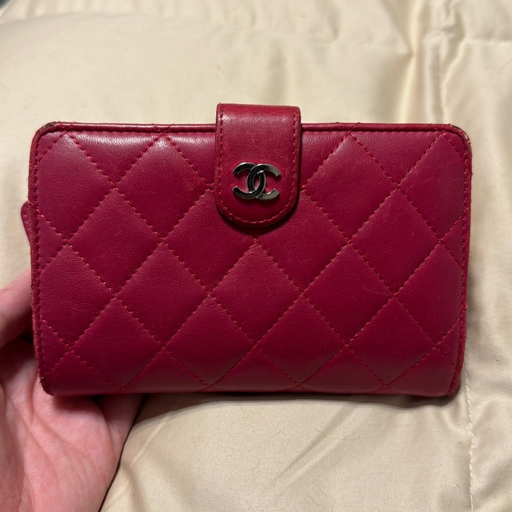 CHANEL • CC French Lambskin Wallet (RARE COLOR)